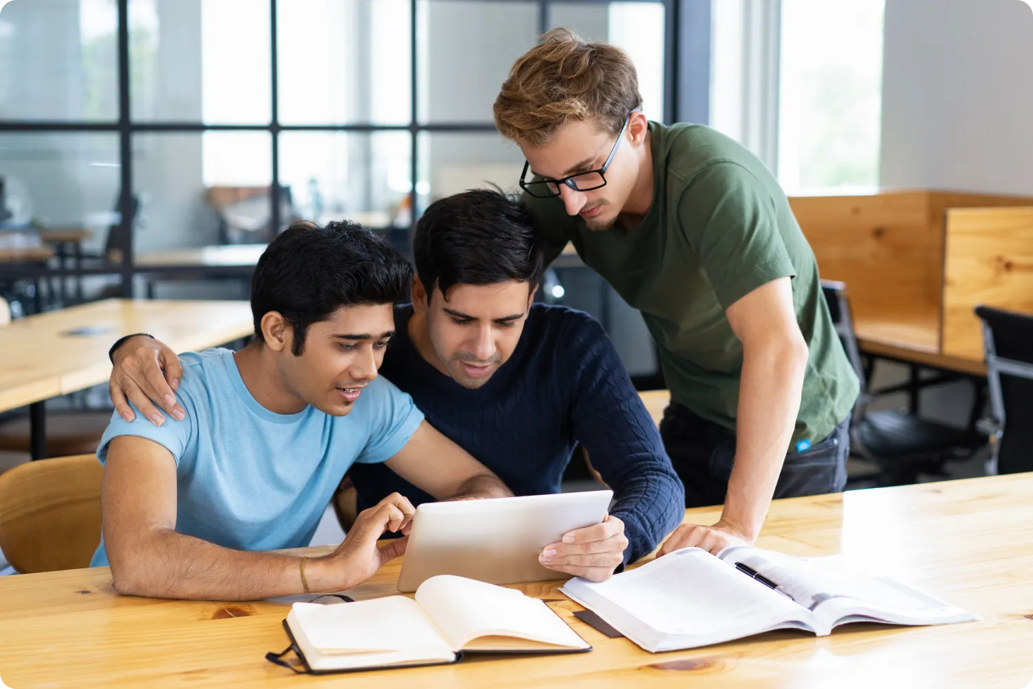 Students in a value added course session